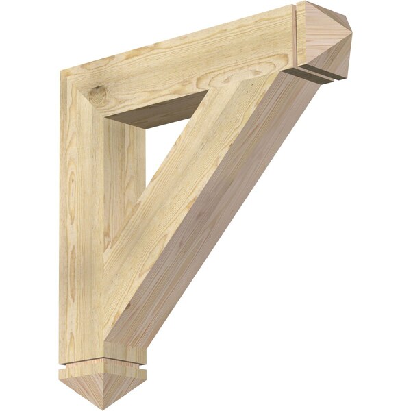 Ekena Millwork Traditional Arts & Crafts Rough Sawn Bracket, Douglas Fir, 6"W x 34"D x 34"H BKT06X34X34TRA03RDF - main